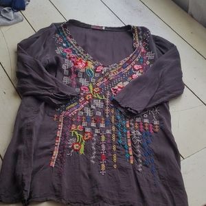 Embroidered top